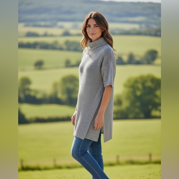 Roots Sweaters - Roots Merino Wool Alpaca Sweater Tunic Turtleneck Cozy Small